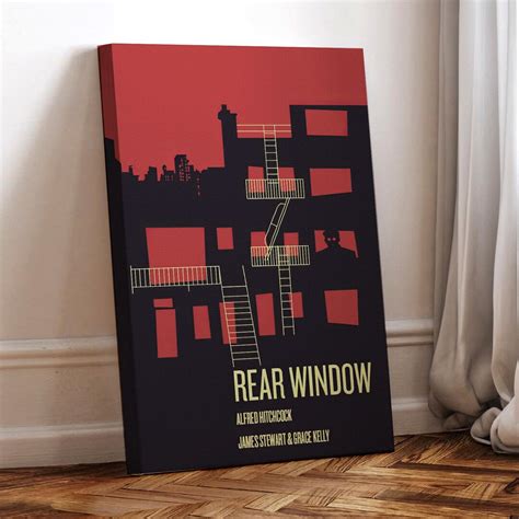 Rear Window Movie Poster, Wrapped Canvas, Art Poster for Gift,room ...