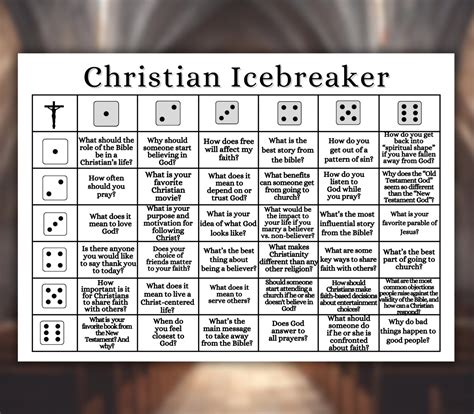 Bible Study Game, Christian Icebreaker Activity, Games for Youth Group ...