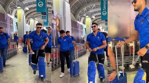 Rohit Sharma-led Side's Star Batsman Enters Airport Wearing Batting ...