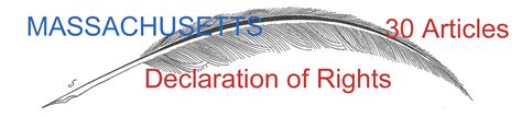 Massachusetts Declaration of Rights – 30 Articles | Mass.gov
