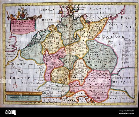 18th century Map of Germany Stock Photo - Alamy