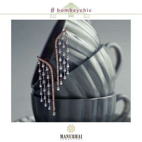 Buy Real Diamond Earrings Online | Real Diamond Earrings by Manubhai.