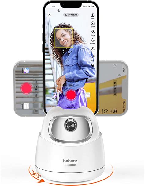 Hohem Go, Auto Face Tracking Tripod, 360° Rotation Selfie Stand for ...
