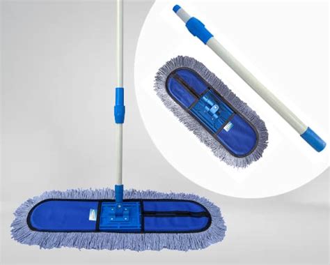 Livronic® Wet and Dry Cotton Pad Floor Mop with 5 Feet Long Handle, 24 ...