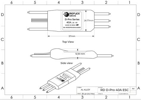 RD D-Pro ESC 40A – Reflex Drive – Indigenous Drone Solutions