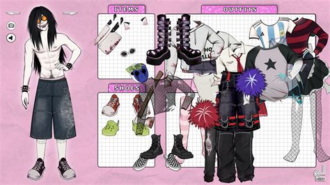 Jeff the killer Dressup by Hahadit