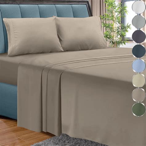 Amazon.com: DECOLURE 100% Bamboo Sheets Set 4 pcs - Luxurious and ...