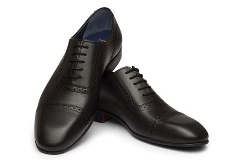 ATHENS - BLACK LEATHER SHOES – DABLR INDIA