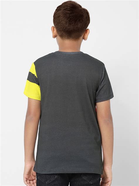Buy X Marvel Black Iron Man Crew Neck T-shirt for Boys Online at Jack ...