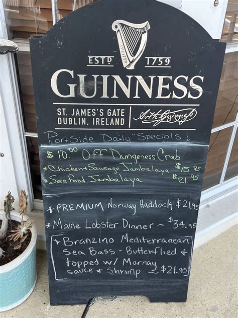 Menu at Portside Pub & Grille, Sebastian