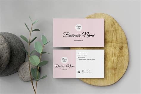 Business Card Template with QR Code 的图像结果