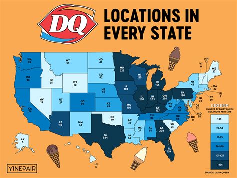 The Number of Dairy Queens in Every State [MAP] | VinePair
