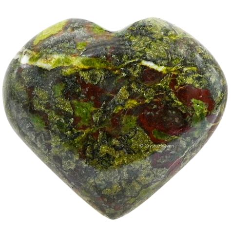 Dragon Bloodstone Crystal Healing Hearts for Love - Heart Shape Stone ...