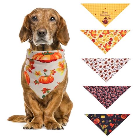Holiday Dog Bandanas, Halloween Thanksgivng Christmas Bandana Scarf ...