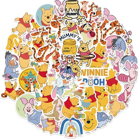 Amazon.com : XL Classic Winnie The Pooh Stickers - Party Favors, Baby ...
