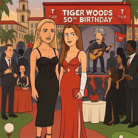 Vanessa and Kai Trump dress to the nines for Tiger Woods’ lavish 50th ...