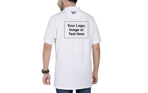 Custom Reebok PC Polo T-shirt: Personalised Polo T-shirt with Name and Logo