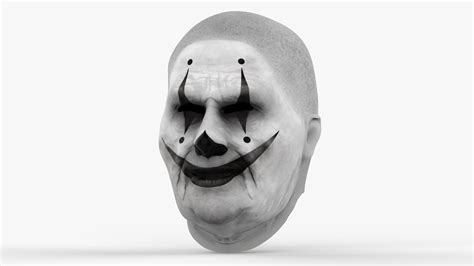 Full Face Killer Clown Halloween Mask 3D Model - TurboSquid 2294675
