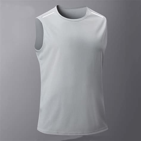 YLSDY Mens Athletic Tank Top Workout Sleeveless Gym Wicking Cut Off ...