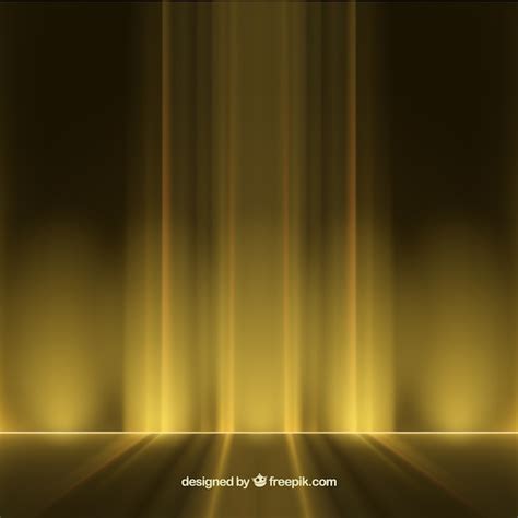 Abstracte achtergrond verlichting in gele kleur | Premium Vector