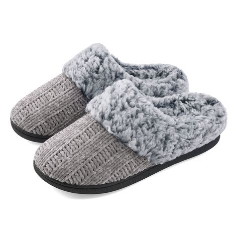 VONMAY Women's Slippers Cozy Slip-on Indoor Outdoor House Shoes ...