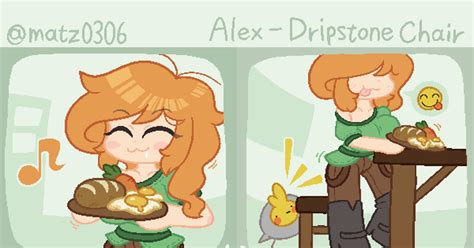 #Minecraft Alex Comic - Dripstone Chair - Matzのイラスト - pixiv