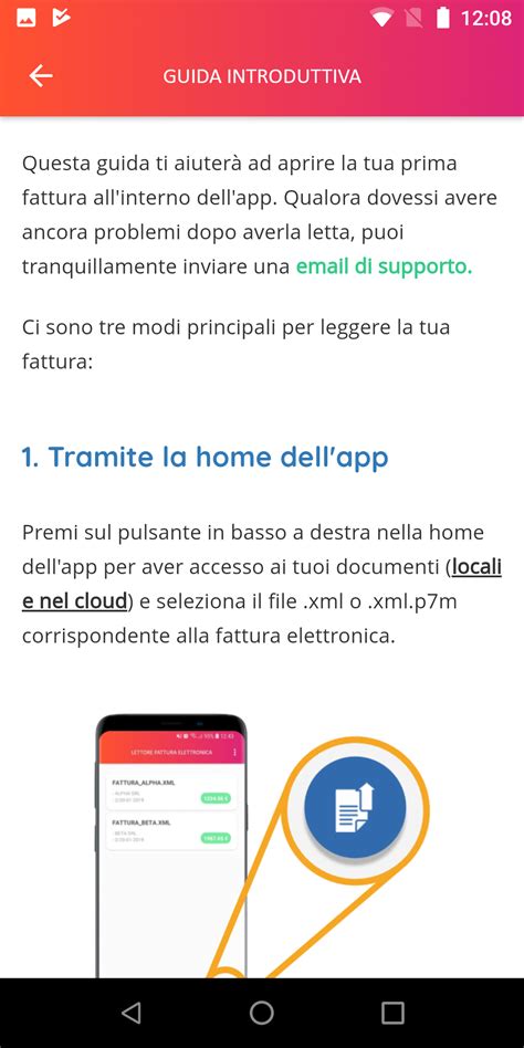 L'app Lettore Fattura Elettronica permette di visualizzare, salvare e ...
