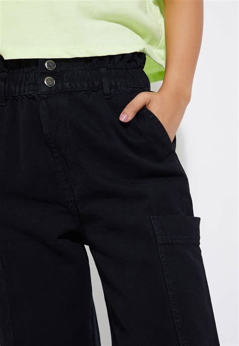 Buy URB_N Women Solid Paperbag Waist Trousers Online at just Rs. 1199.0 ...