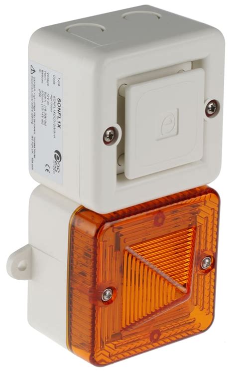 SONFL1XDC012MA0A1W/A e2s | e2s SONFL1X Series Amber Sounder Beacon, 12 ...