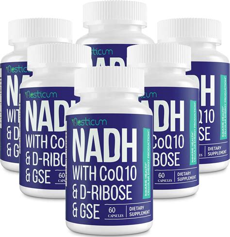 Amazon.com: Aesticum NADH 50mg + CoQ10 200mg + D-Ribose 150mg ...