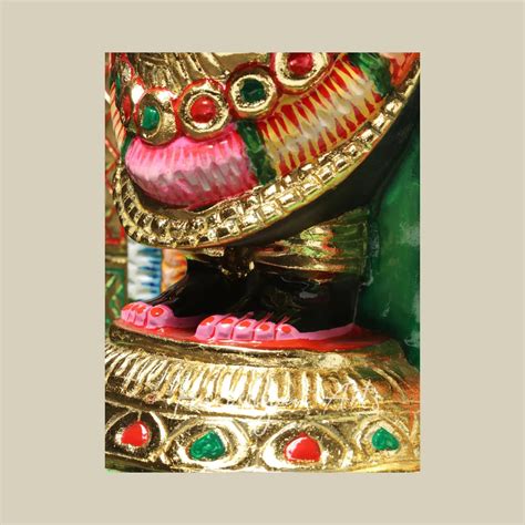 18" tirupati balaji statue in Black Marble Stone