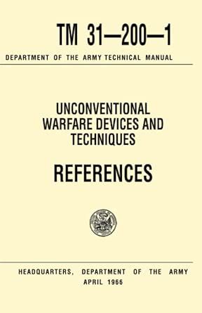 Buy Unconventional Warfare Devices and Techniques References Tm 31-200 ...