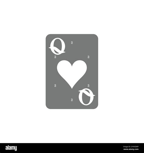 Queen Of Hearts Card Silhouette