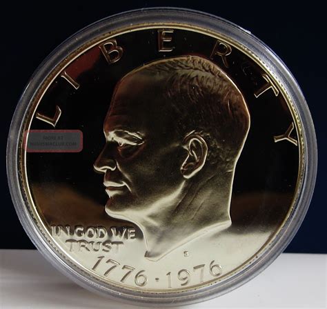 1976 Silver Eisenhower Ike Dollar Proof, Us Capsule, 830