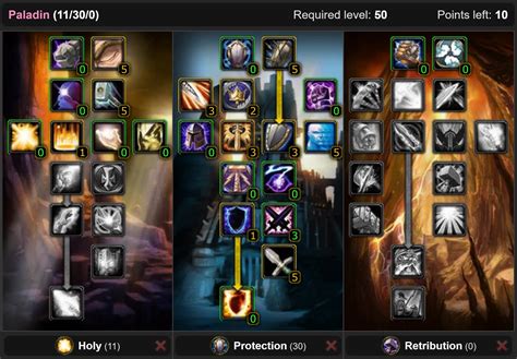 WoW Classic Protection Paladin Leveling Talent Build from 1 to 60 - WoW ...