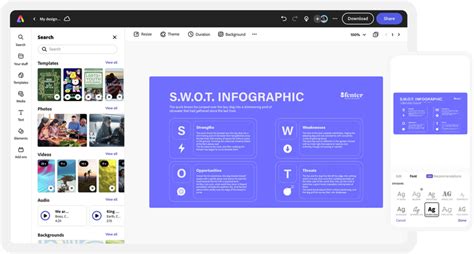 Free SWOT Analysis Chart Maker | Adobe Express