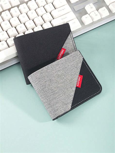 Men's Short Canvas Wallet Men's Small Wallet Men's Leather Wallet Men's ...