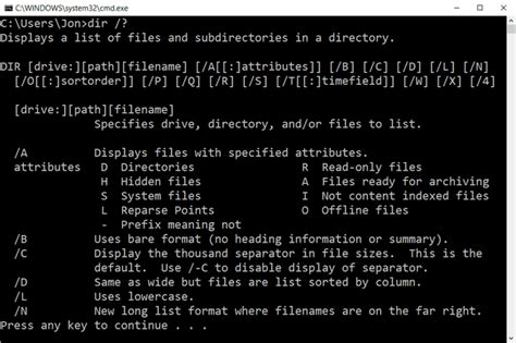 Image result for Command-Prompt Dir