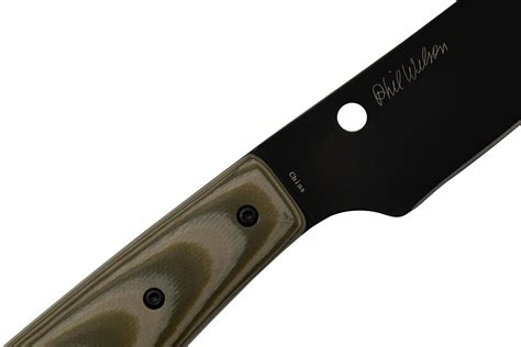Spyderco Bow River CFB46GPODBK OD Green, Black couteau fixe, Phil ...