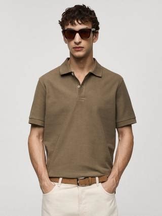 Mango Rea Cotton Piquet Polo Shirt