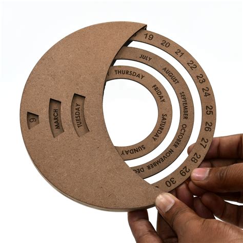 IVEI DIY MDF Circular Perpetual Calendar – I Value Every Idea