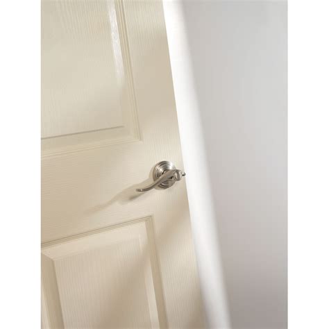 Kwikset Avalon Satin Nickel Interior/Exterior Hall/Closet Passage Door ...