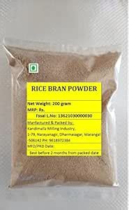 Rice Bran Powder | 200 gm : Amazon.in: Grocery & Gourmet Foods