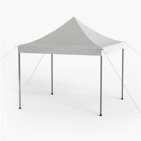 White Canopy Tent Gazebo 3D Model $32 - .c4d .fbx .obj .max - Free3D