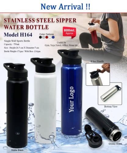 Stainless Steel Sports Sipper Water Bottle H157 | Arihant Gift World