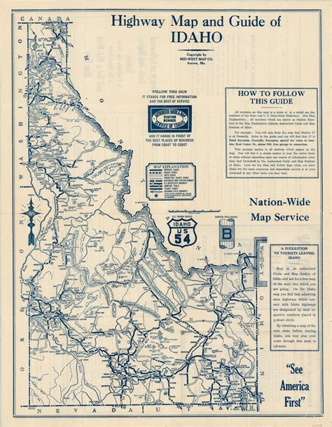 Road Atlas Of Idaho
