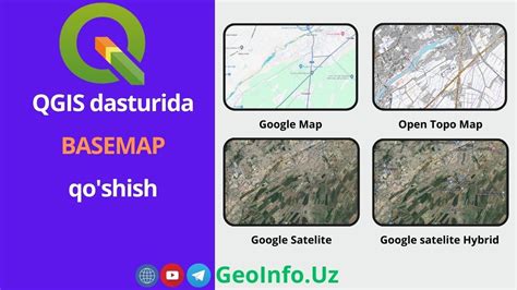 QGIS da BaseMap qo'shish — Teletype