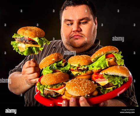 Fat People Eating Cheses Burgers