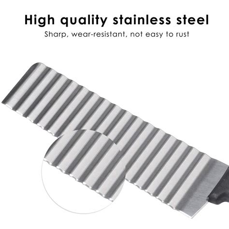 Crinkle Slicer, Stainless Steel Potato Chip Knife French Fries Chips ...