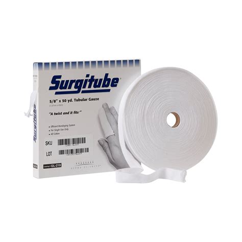 Surgitube Tubular Gauze Size 2, 50 Yard Roll, White, 5/8 in. (1 Roll ...